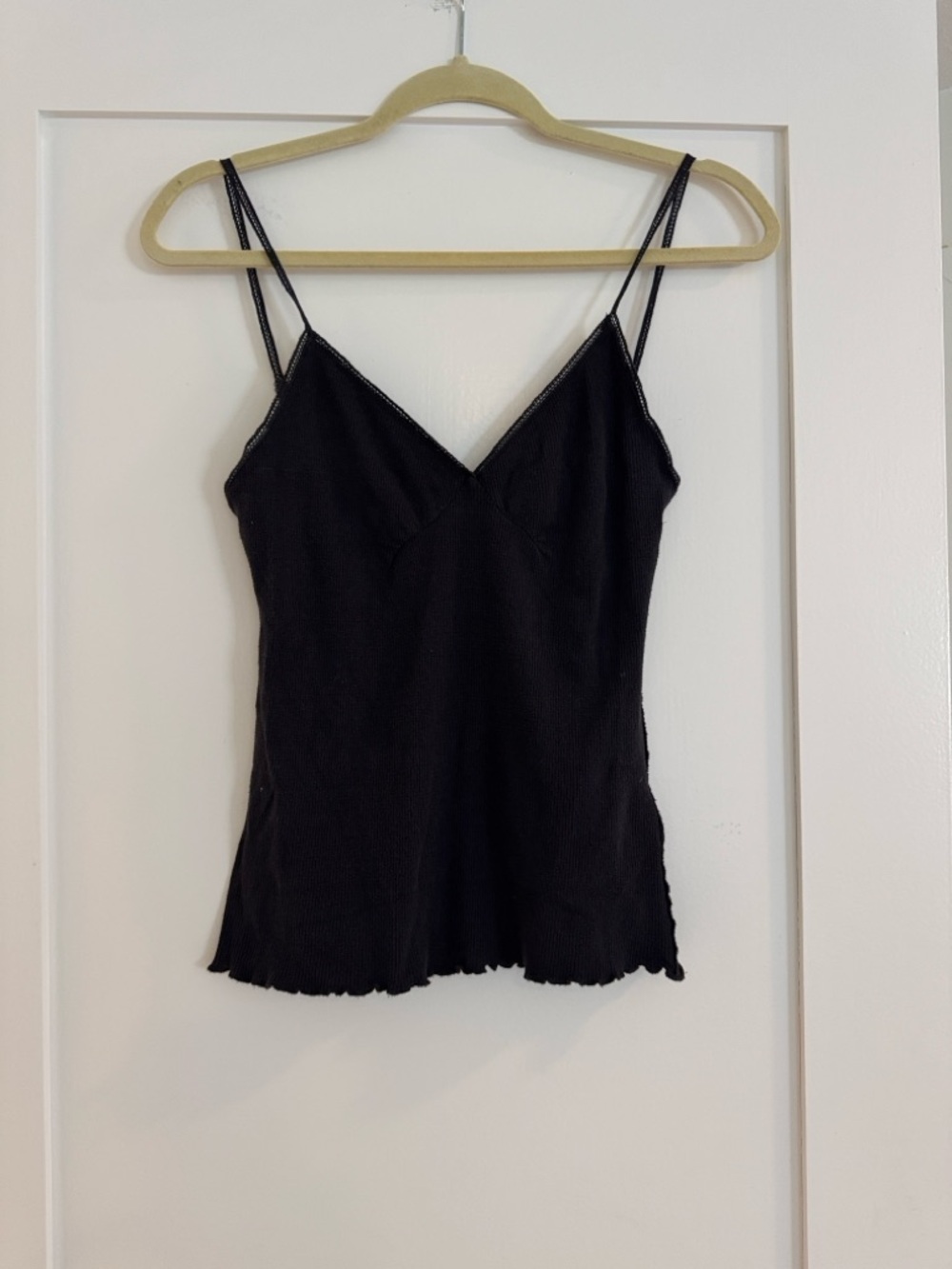 NWOT We The Free Black Adjustable Strap V-Neck Tank Top | Small